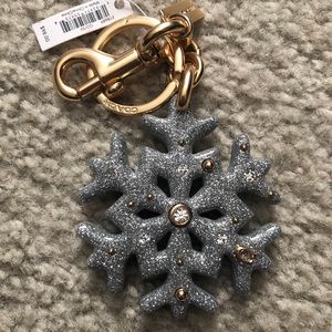 Coach snowflake bagcharm Keychain